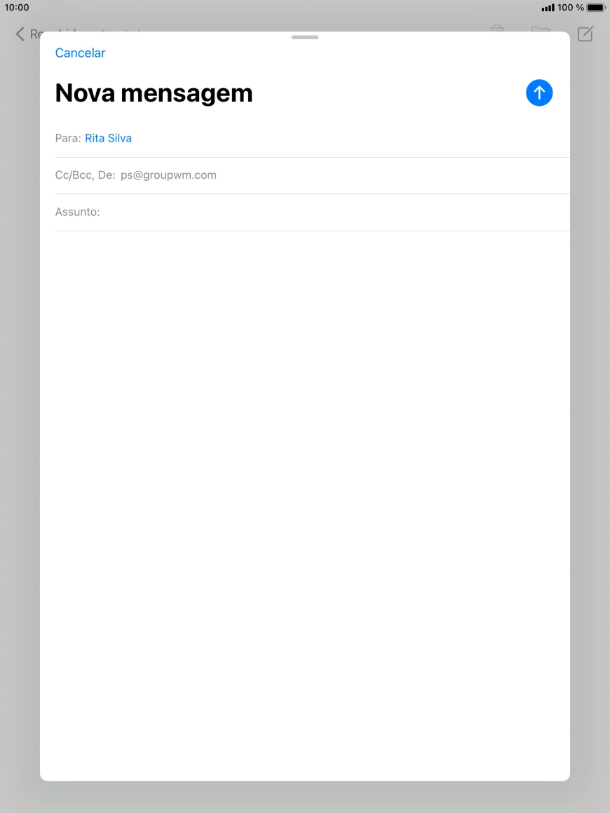 Prima Assunto: e introduza o assunto pretendido.