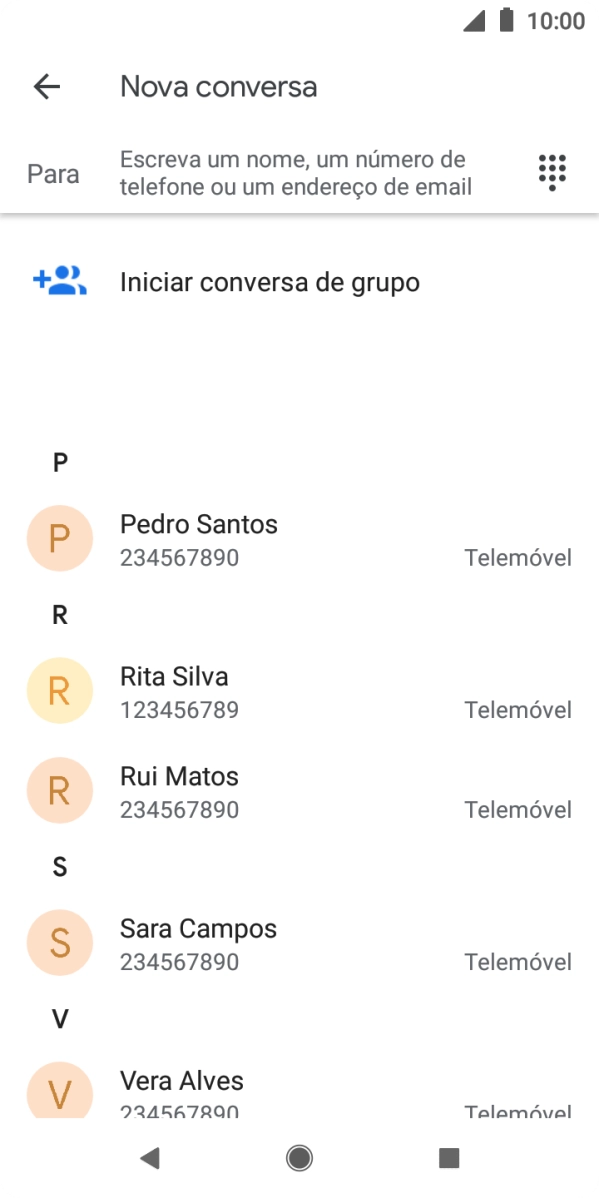 Prima o campo junto a 