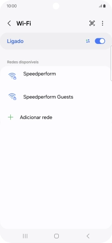 Prima o ícone de menu.