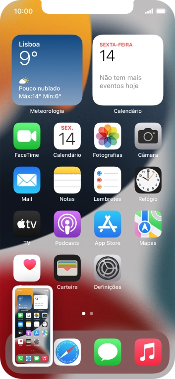 Para modificar a captura de ecrã prima a captura de ecrã e siga as indicações no ecrã para efetuar as modificações pretendidas.