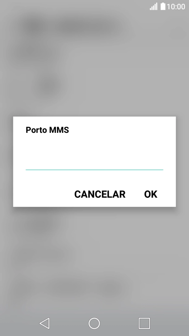 Introduza 80 e prima OK.