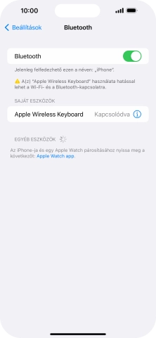 Húzd az ujjad felfelé a kijelző aljáról, hogy visszatérj a kezdőképernyőhöz.
