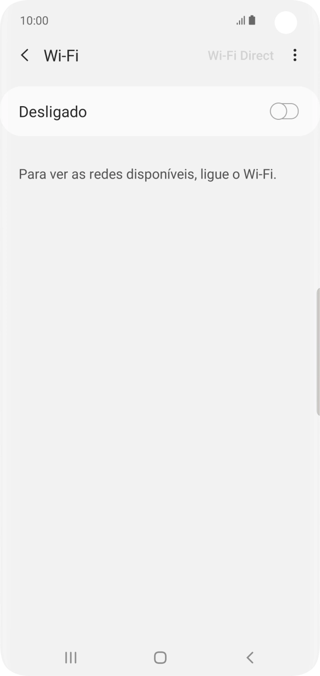 Prima o indicador para ativar a função.