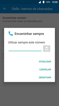 Prima DESATIVAR.