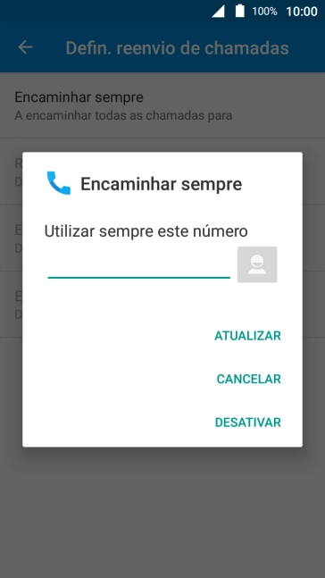 Prima DESATIVAR.