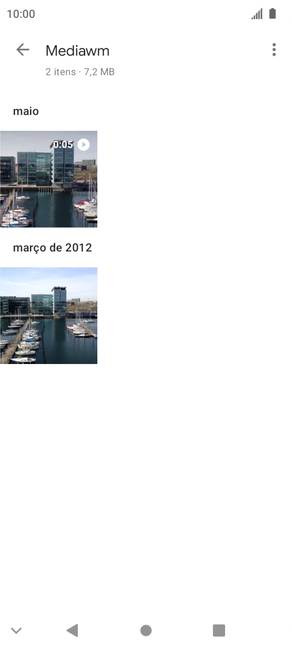 Prima durante um momento uma imagem ou um vídeo.