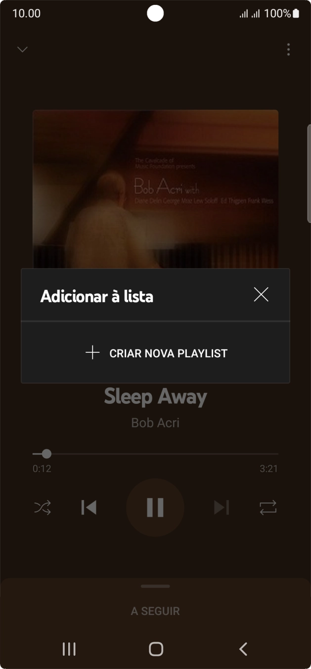 Prima CRIAR NOVA PLAYLIST.