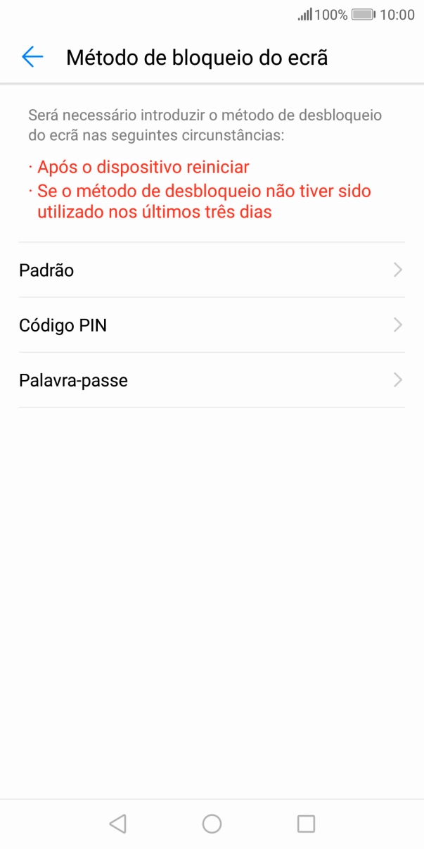 Prima o código de bloqueio do telefone pretendido e siga as indicações no ecrã para estabelecer um código de bloqueio adicional.
