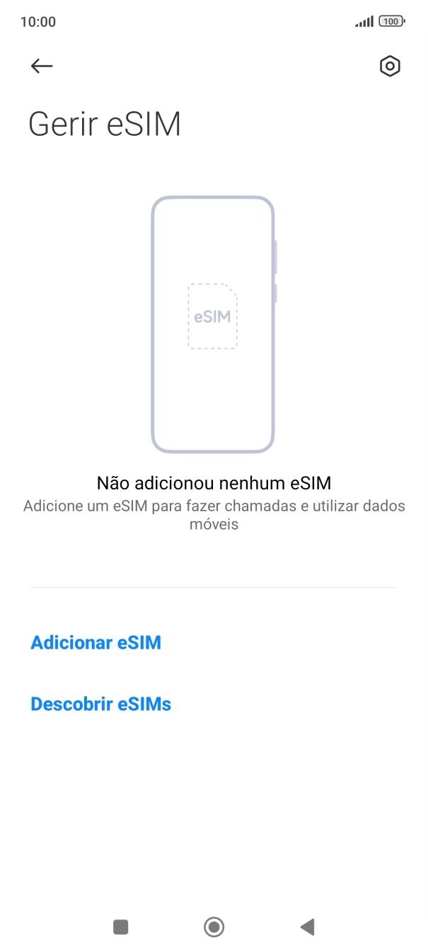 Prima Adicionar eSIM.