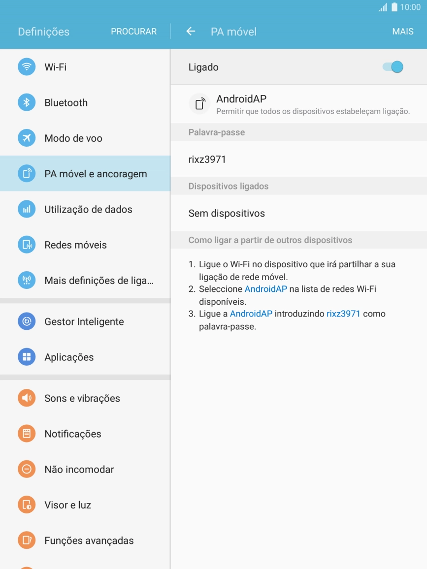 Prima a tecla de início para terminar e voltar ao ecrã inicial.
