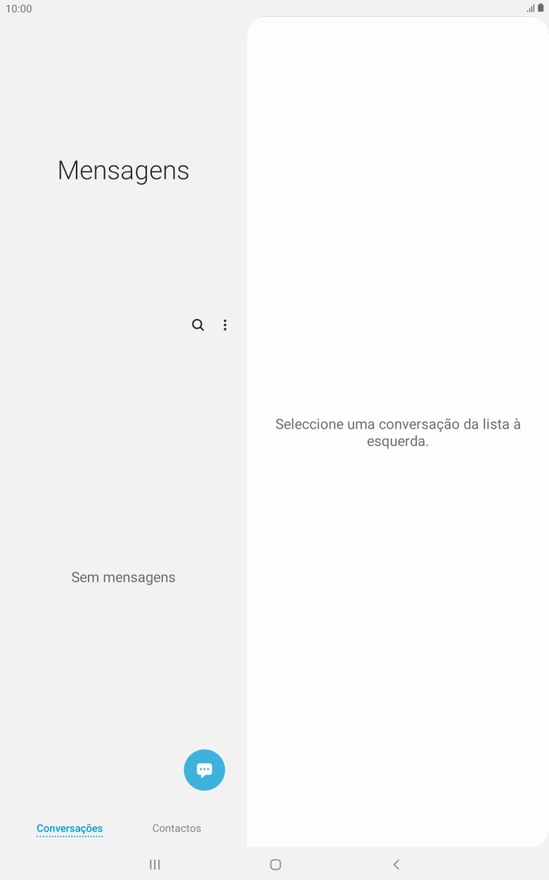 Prima o ícone de nova mensagem.
