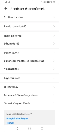 Válaszd a Visszaállítás lehetőséget.