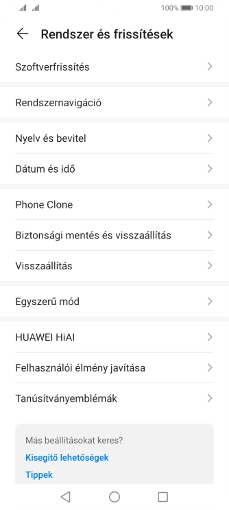 Válaszd a Visszaállítás lehetőséget.