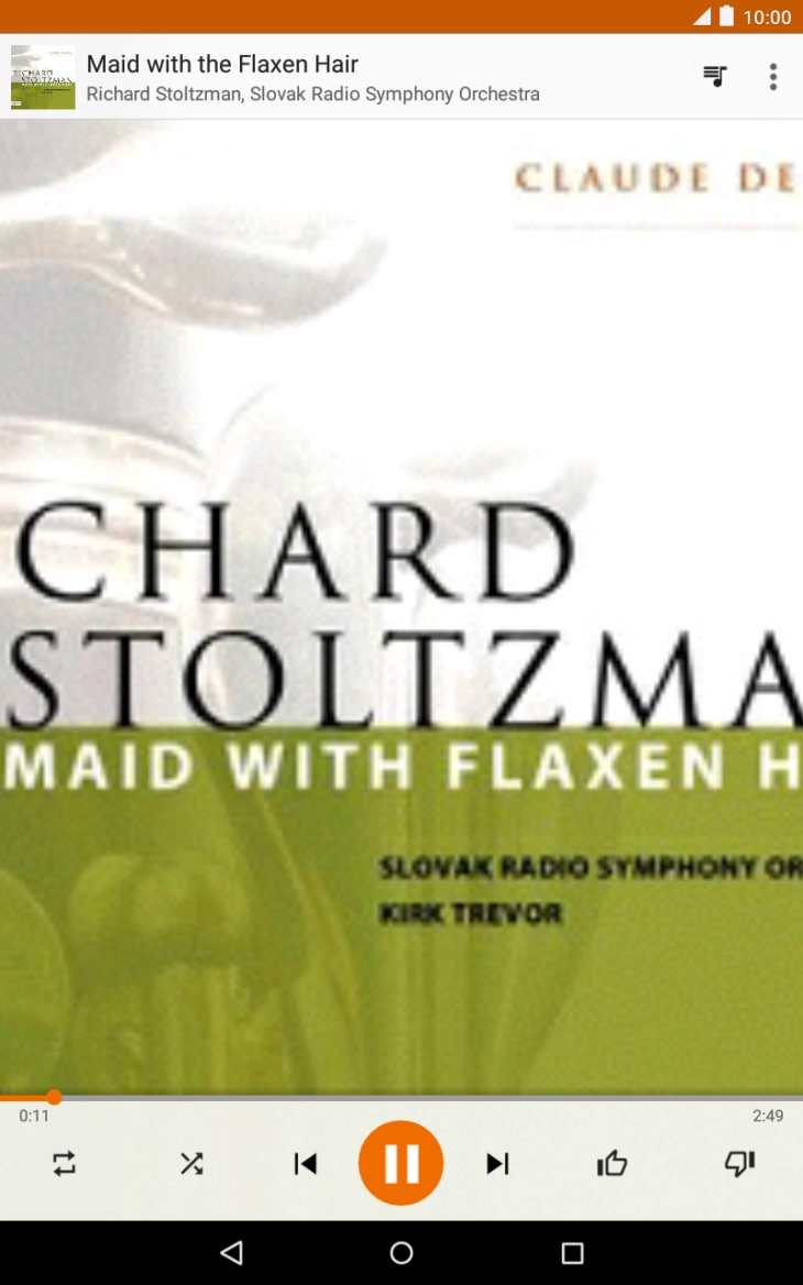 Prima a seta para a direita para ir para o ficheiro de música seguinte.