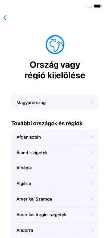 Válaszd ki a kívánt országot vagy régiót.