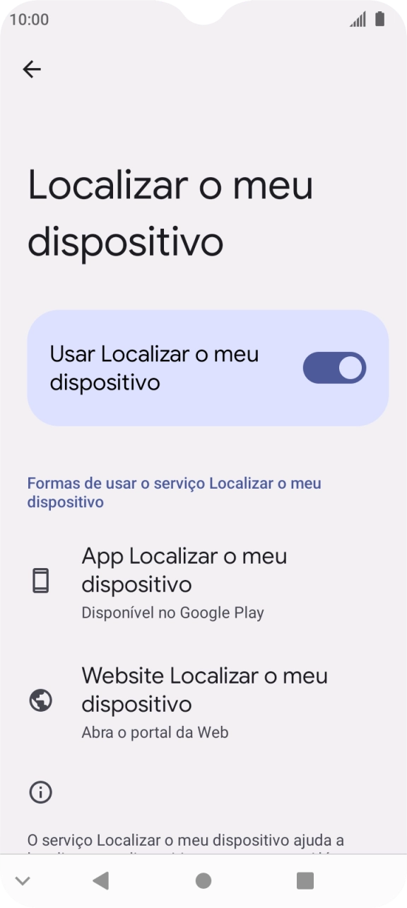 Prima a tecla de início para terminar e voltar ao ecrã inicial.