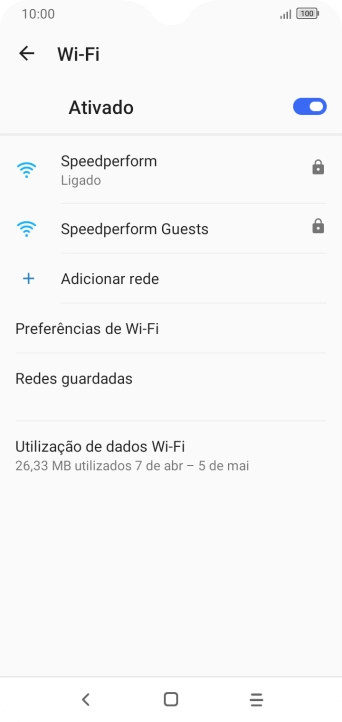 Prima a tecla de início para terminar e voltar ao ecrã inicial.