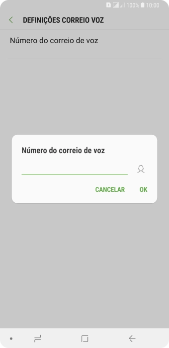 Introduza 123 e prima OK.