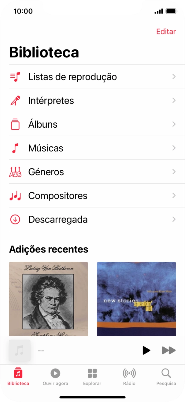 Prima Listas de reprodução.