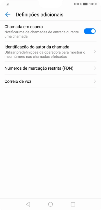 Prima Identificação do autor da chamada.