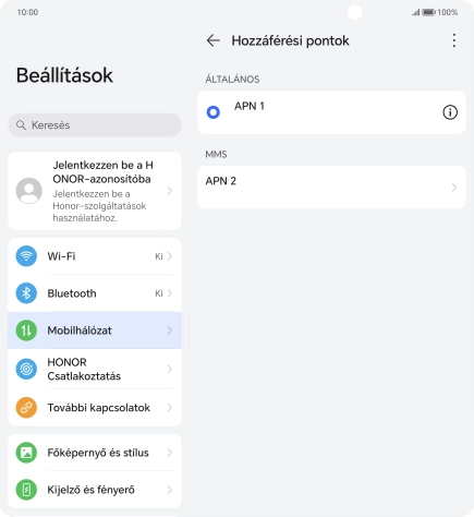 Húzd az ujjad felfelé a kijelző aljáról, hogy visszatérj a kezdőképernyőhöz.