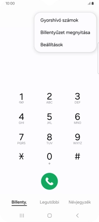 Válaszd a Beállítások lehetőséget.