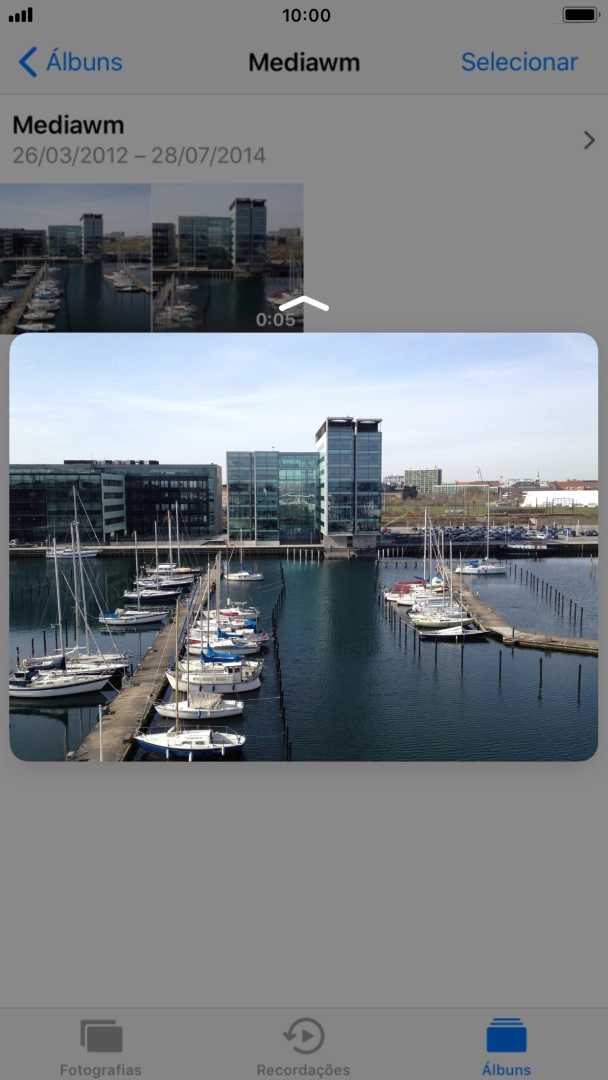 Arraste a imagem para cima.