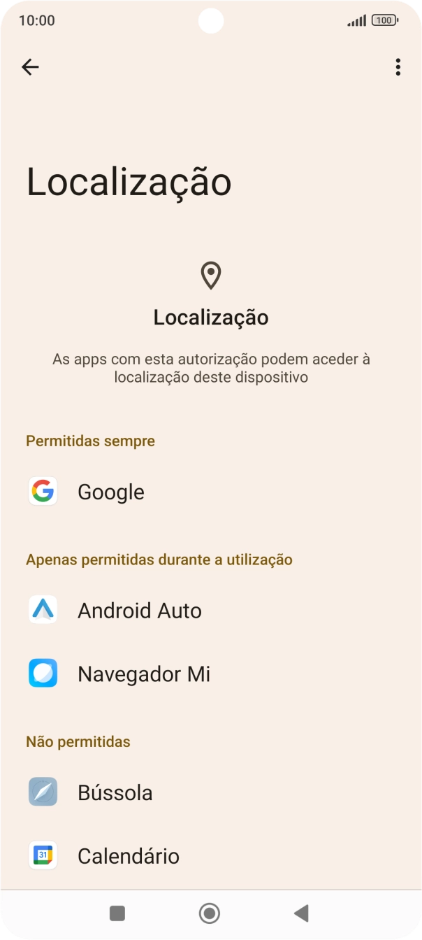 Prima a app pretendida.