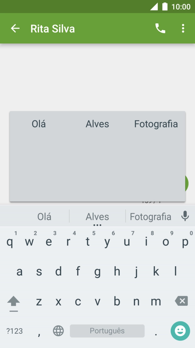 Prima a palavra pretendida para a introduzir.
