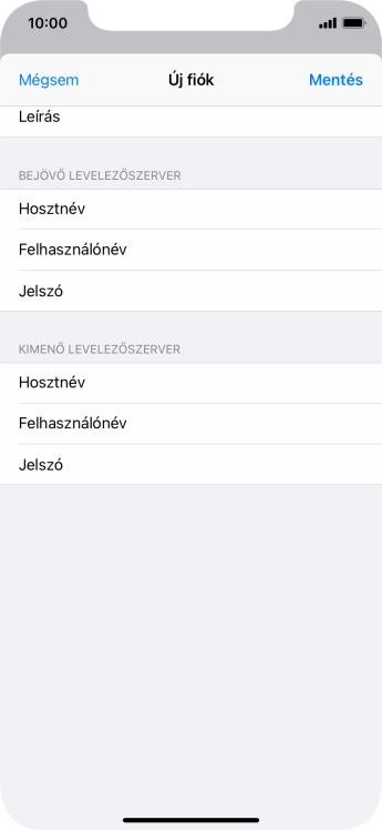 Válaszd a Mentés lehetőséget. Beállította a rendszer az e-mail-fiókodat. Amennyiben további beállításokat kívánsz alkalmazni a bejövő és kimenő szerverhez, az alábbi lépésekkel folytasd.