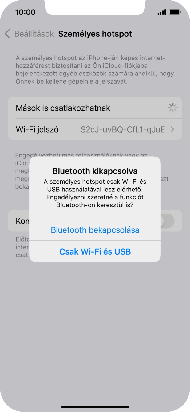 Amennyiben ki van kapcsolva a Wi-Fi, válaszd a Csak Wi-Fi és USB lehetőséget.