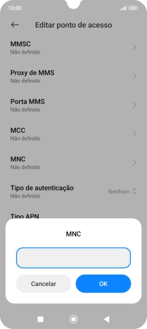 Introduza 01 e prima OK.