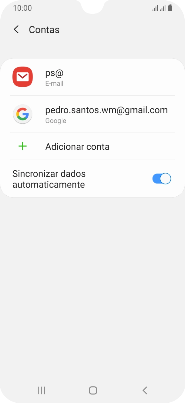 Prima a tecla de início para voltar ao ecrã inicial.