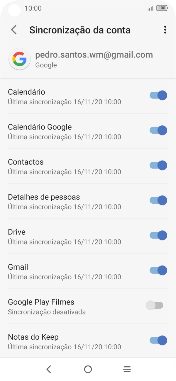 Prima a tecla de início para terminar e voltar ao ecrã inicial.