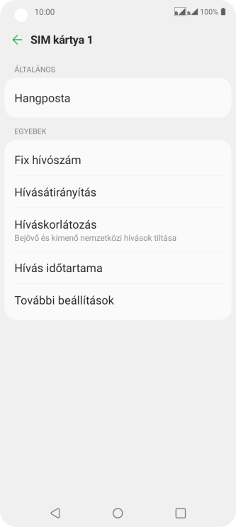 Válaszd a További beállítások lehetőséget.