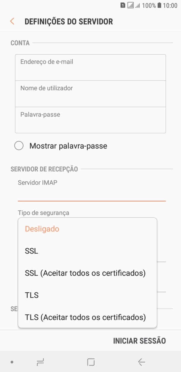 Prima SSL para ativar a função.