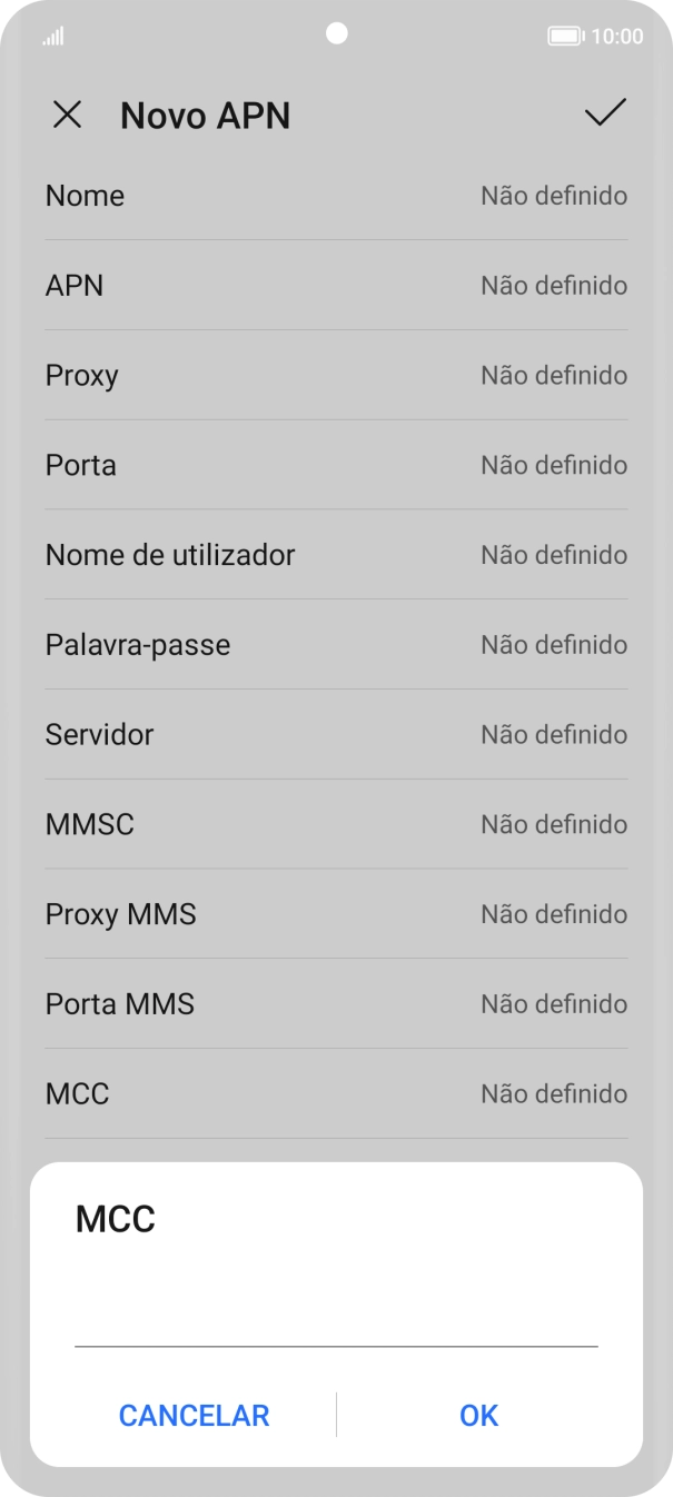 Introduza 268 e prima OK.