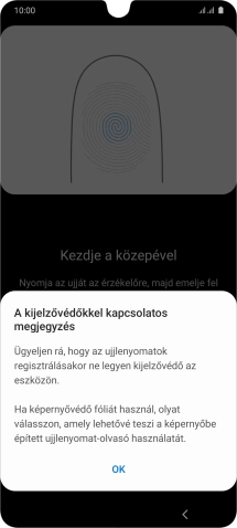 Válaszd az OK lehetőséget.