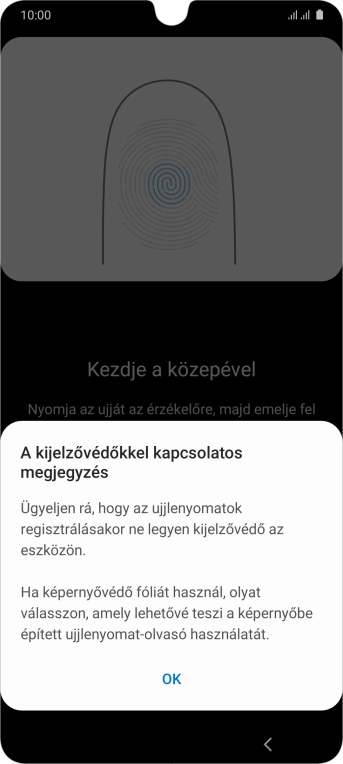 Válaszd az OK lehetőséget.