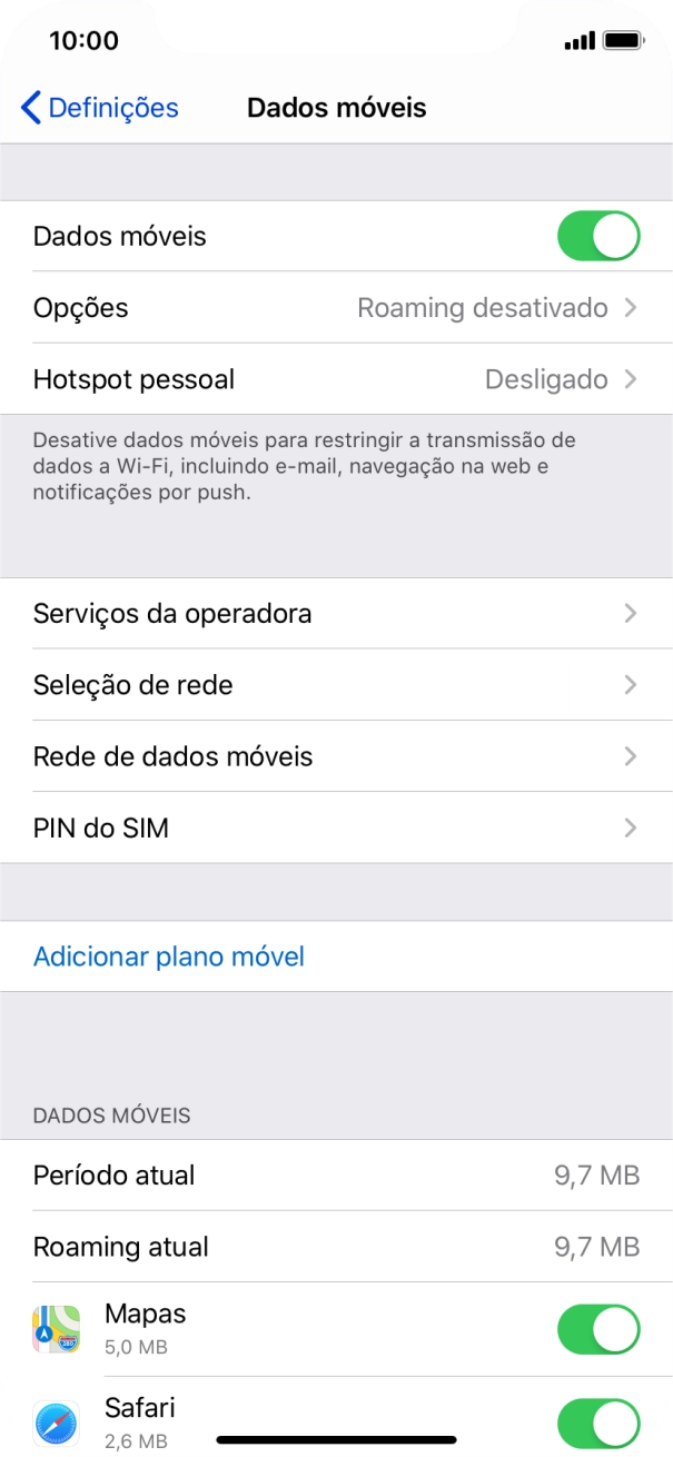 Prima Rede de dados móveis.
