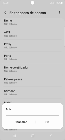Introduza net2.vodafone.pt e prima OK.