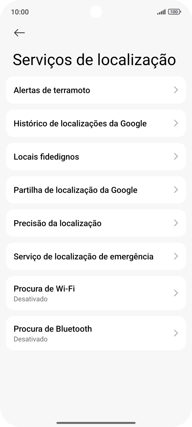 Prima Precisão da localização.