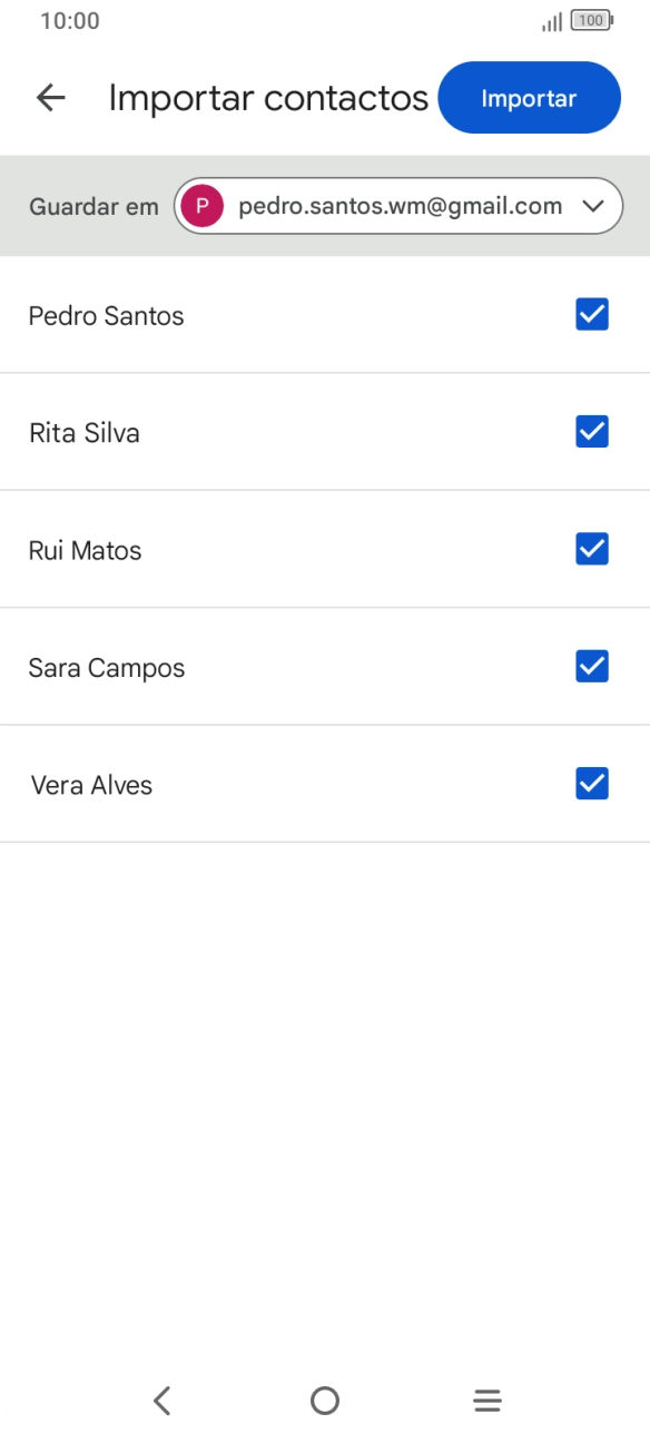 Prima a lista suspensa junto a 