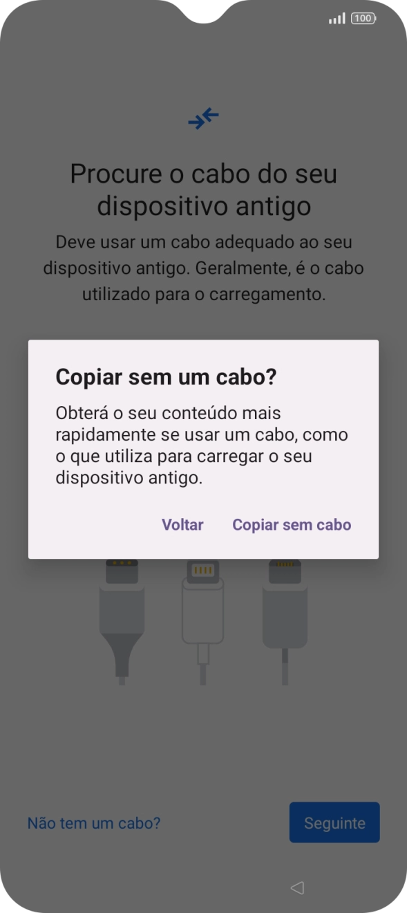 Prima Copiar sem um cabo.