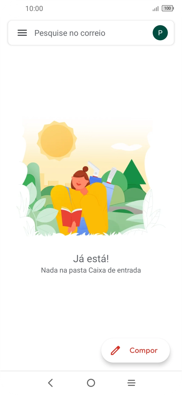 Prima o ícone de perfil.