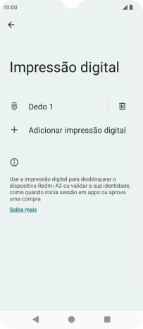 Prima duas vezes a seta para a esquerda.