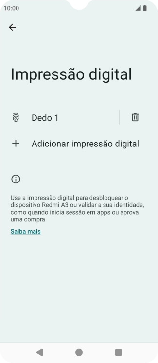 Prima duas vezes a seta para a esquerda.