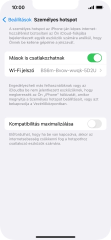 Húzd az ujjad felfelé a kijelző aljáról, hogy visszatérj a kezdőképernyőhöz.