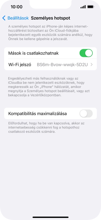 Húzd az ujjad felfelé a kijelző aljáról, hogy visszatérj a kezdőképernyőhöz.