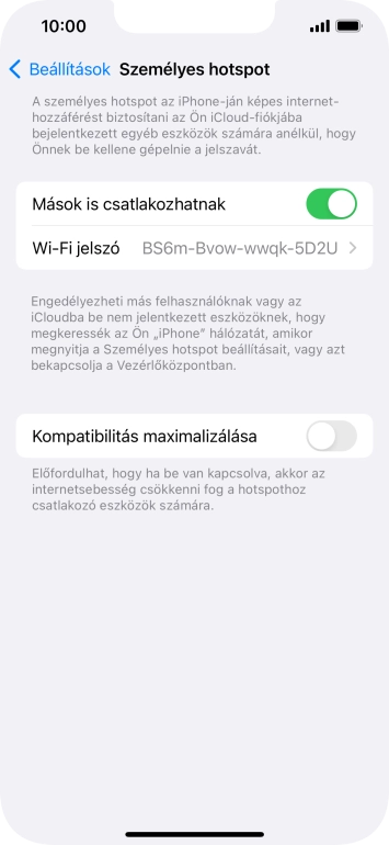 Húzd az ujjad felfelé a kijelző aljáról, hogy visszatérj a kezdőképernyőhöz.